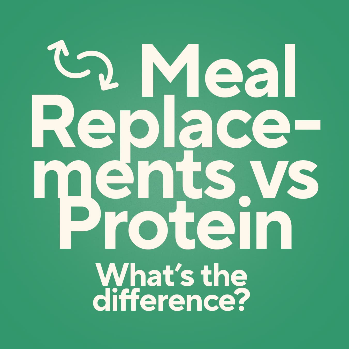 Meal Replacement vs Protein Shake vs Recovery Shake