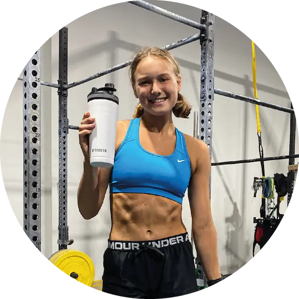 Ada Vegan Gymnast with Roam Protein Shaker